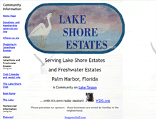 Tablet Screenshot of lakeshoreestates.info